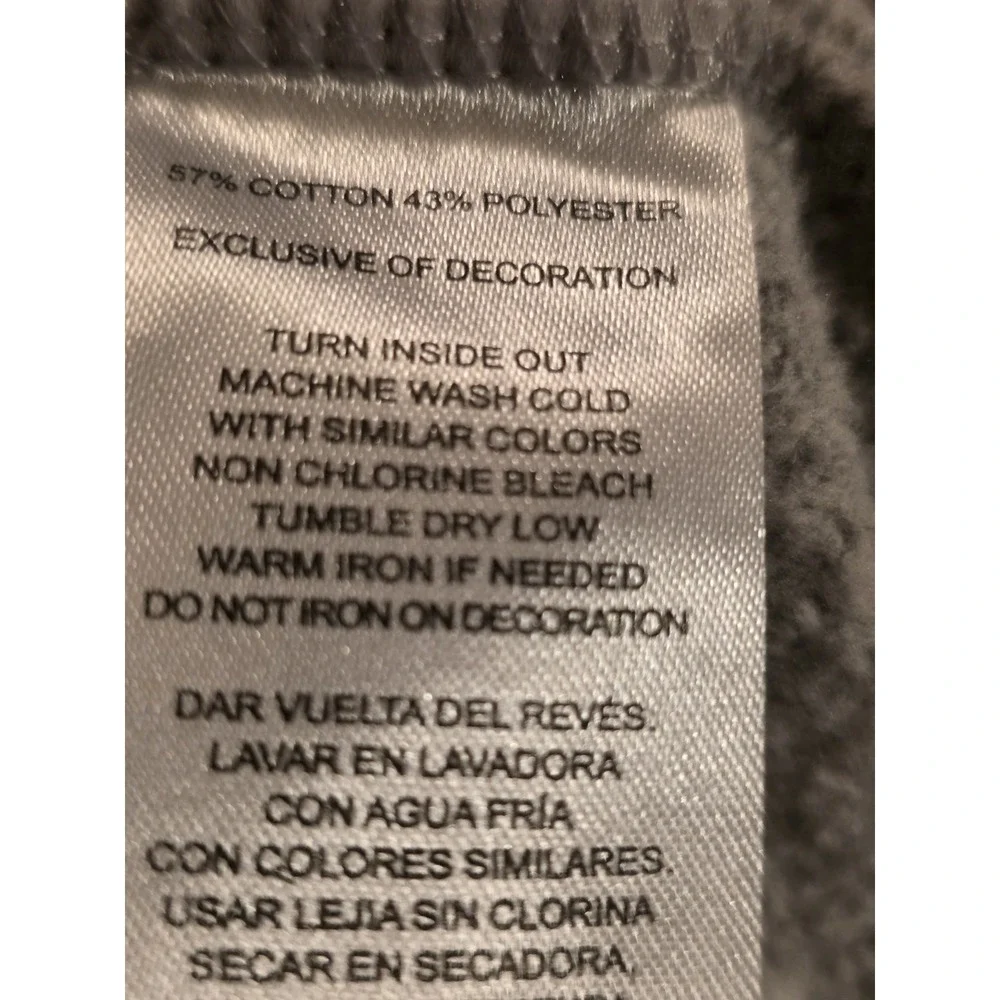 True Religion C H ilds Hoodie. Gray‎ With Full Iron On On Back. Symbol On Front.